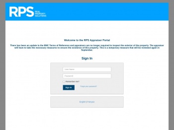 RPS Real Property Solutions Inc. | Appraiser Portal