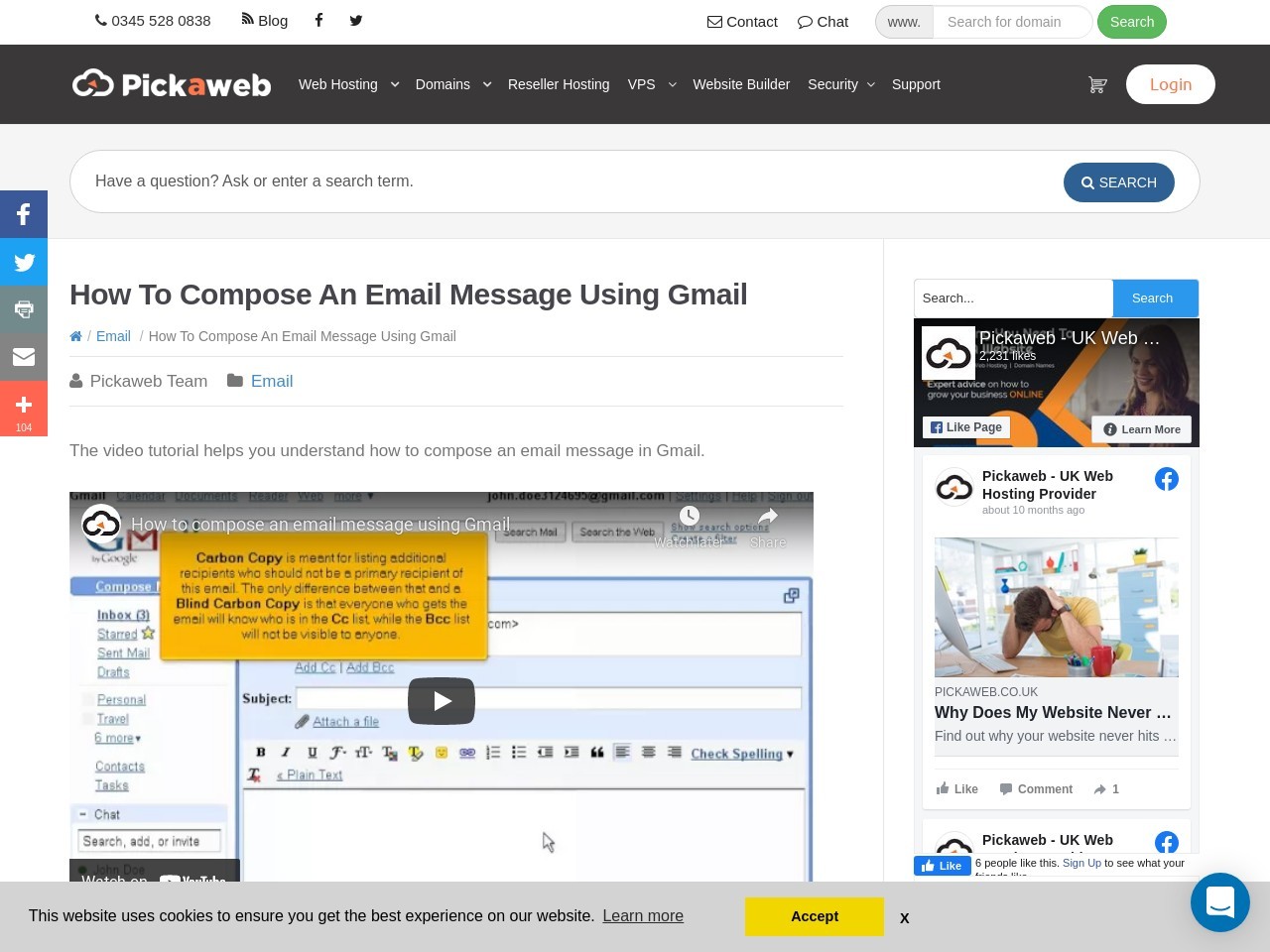 How To Compose An Email Message Using Gmail - Pickaweb