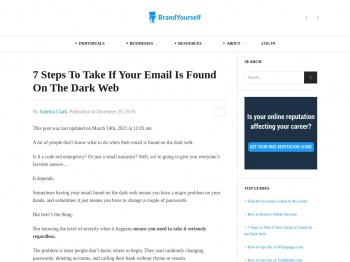 7 Steps To Take If Your Email Is Found On The Dark Web ...