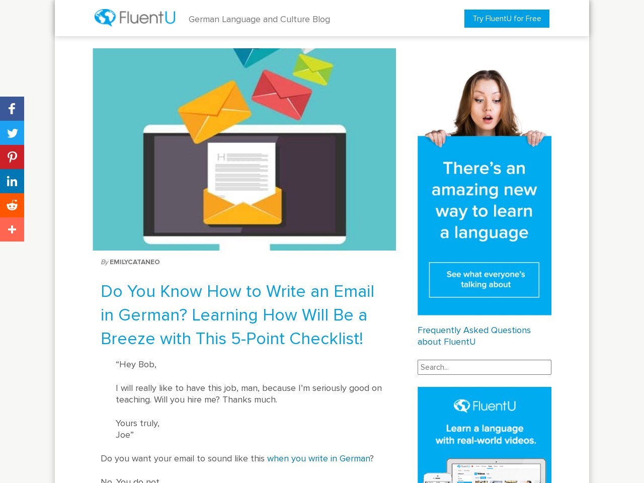 How to Write an Email in German: 5 Elements of a Killer Email ...