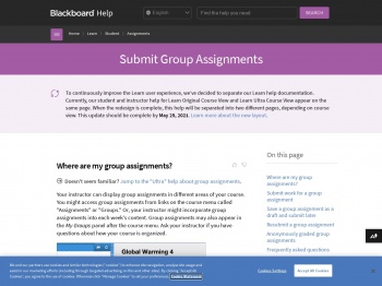 Submit Group Assignments | Blackboard Help