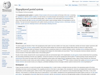 Hypophyseal portal system - Wikipedia
