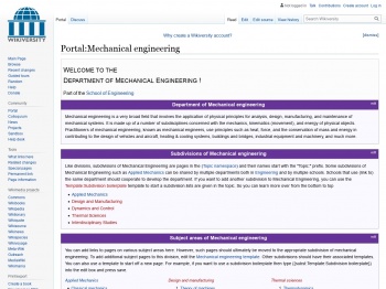 Portal:Mechanical engineering - Wikiversity
