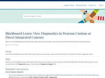 Blackboard Learn: View Diagnostics in Pearson Custom or ...