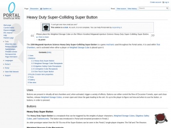 Heavy Duty Super-Colliding Super Button - Portal Wiki