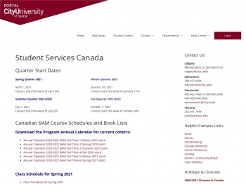 Student Services Canada – CityU Portal