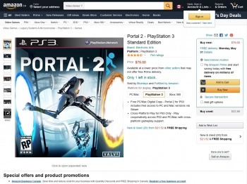 Portal 2 - PlayStation 3 Standard Edition - Amazon.ca