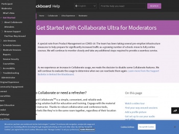 Get Started with Collaborate Ultra for Moderators | Blackboard ...