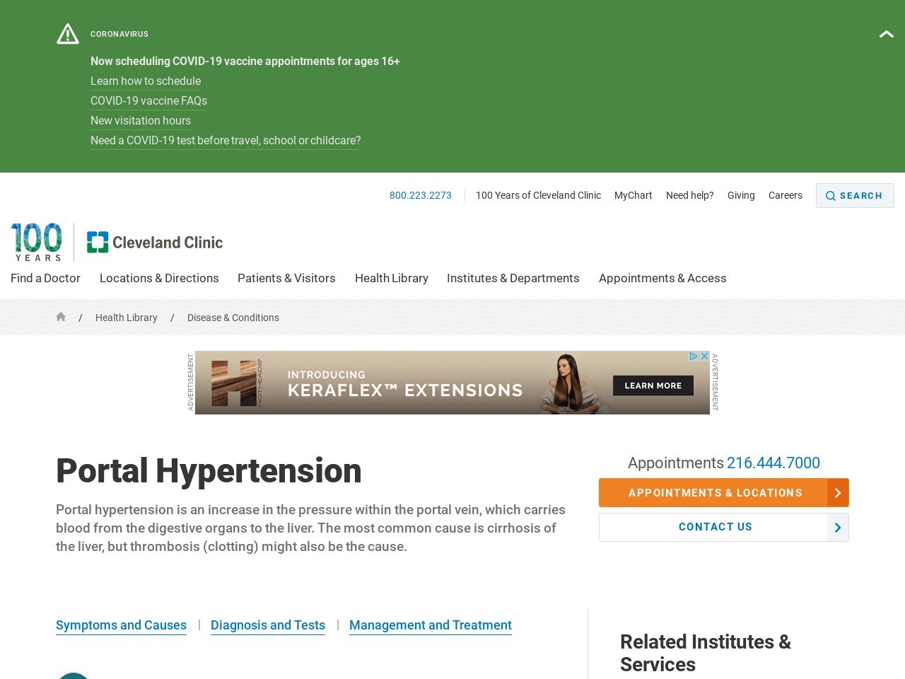 Portal Hypertension: Causes, Symptoms, Diagnosis ...