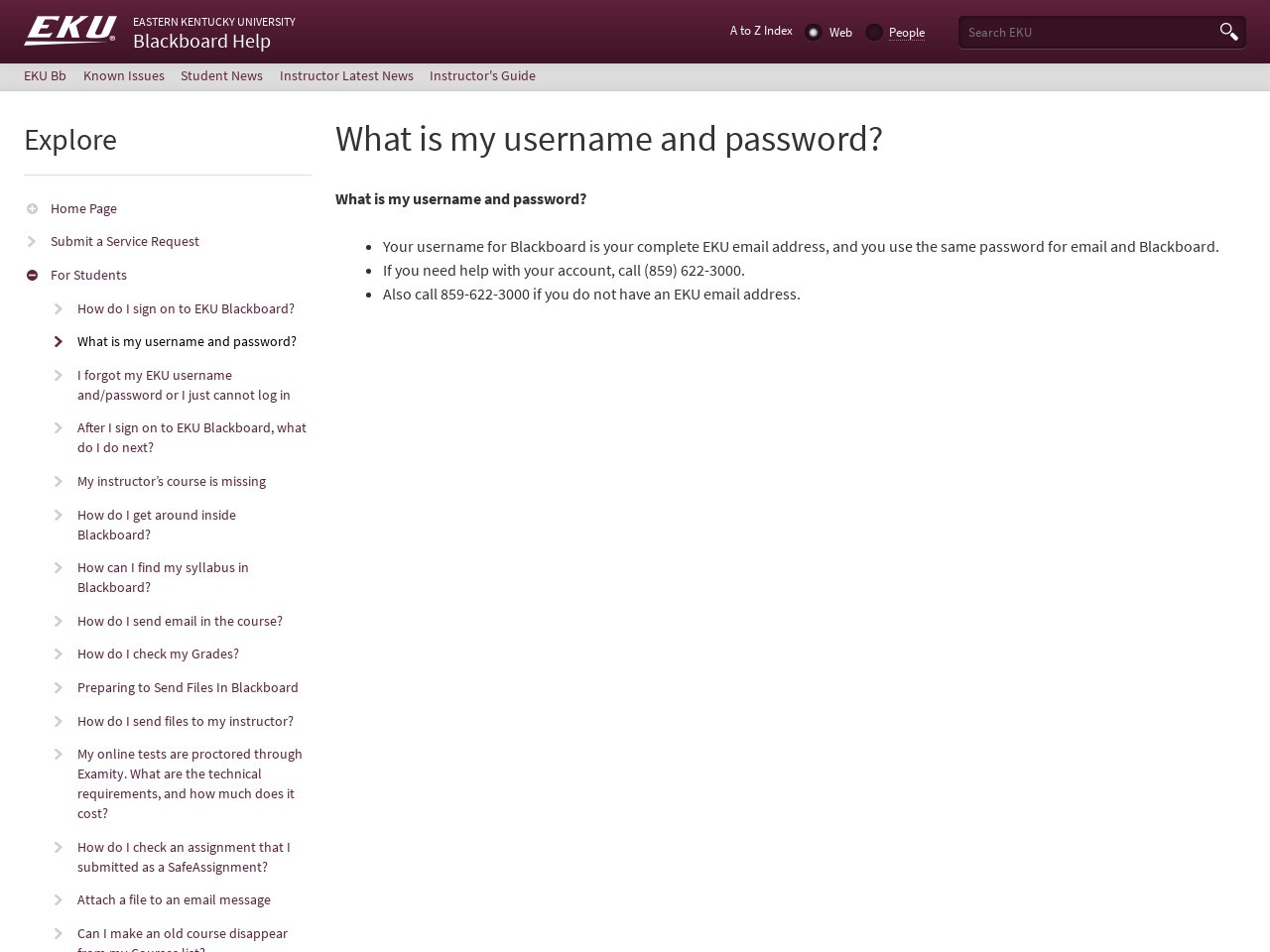 What Is My Username And Password? | Blackboard Help ...