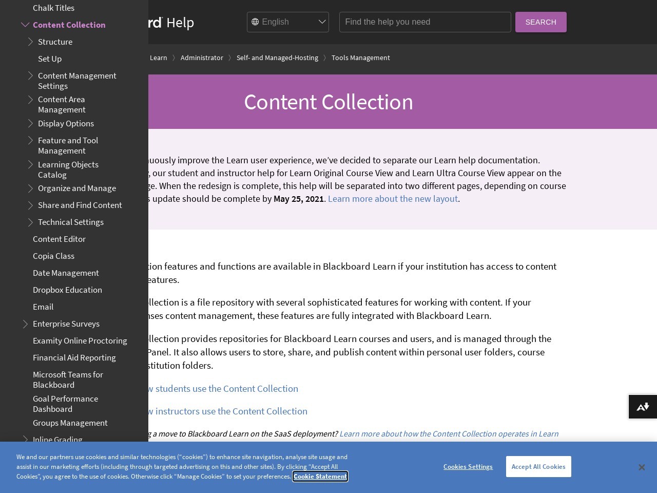 Content Collection | Blackboard Help