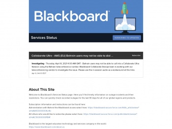 Blackboard Inc. Status