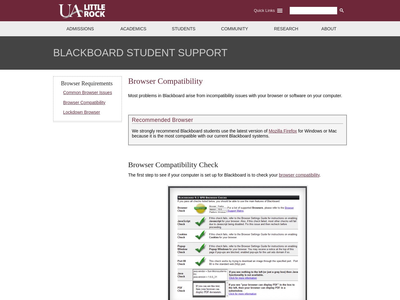 Browser Compatibility - Blackboard Student Support