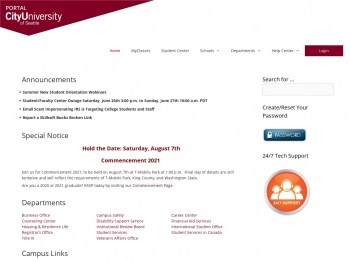 CityU Portal – The student portal for City University of Seattle