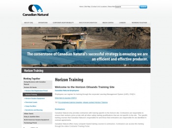 Horizon Training - Canada's Natural Resources