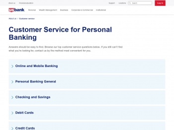 Customer Service | US Bank