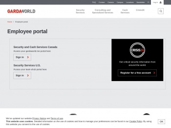 Employee portal | GardaWorld