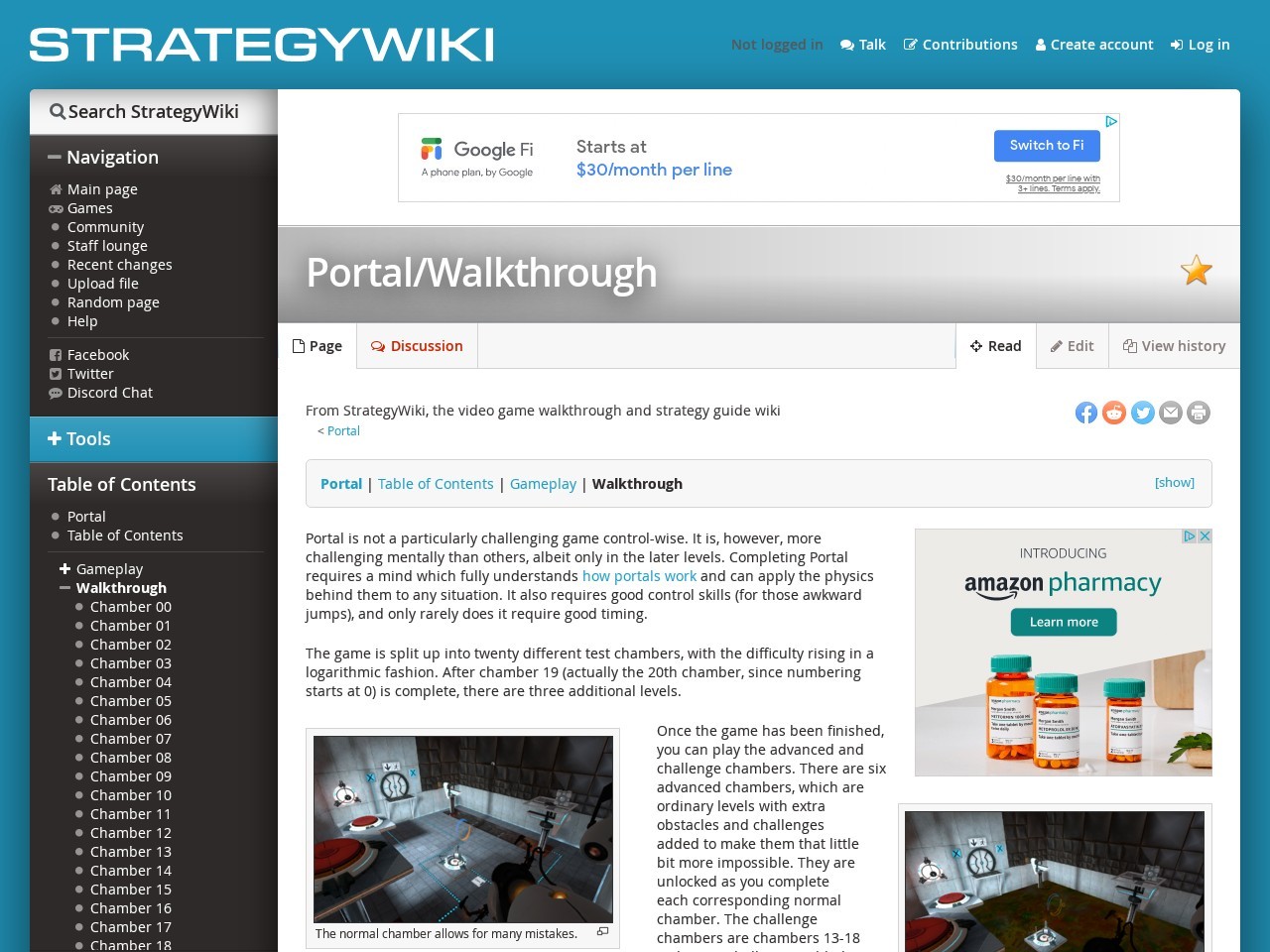 Portal/Walkthrough — StrategyWiki, the video game ...
