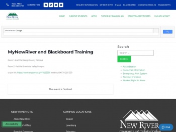 MyNewRiver and Blackboard Training - New River ...