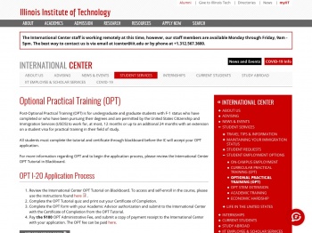 Optional Practical Training (OPT) | International Center ...