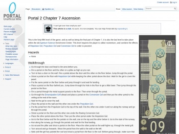 Portal 2 Chapter 7 Ascension - Portal Wiki