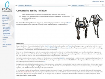 Cooperative Testing Initiative - Portal Wiki