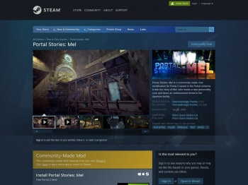 Portal Stories: Mel on Steam