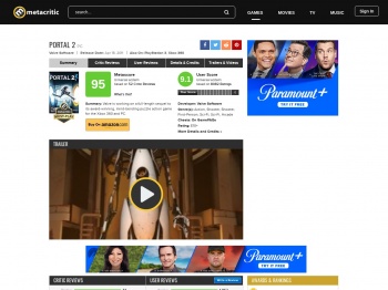 Portal 2 for PC Reviews - Metacritic