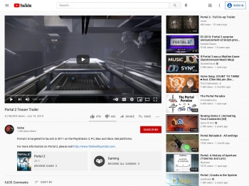 Portal 2 Teaser Trailer - YouTube