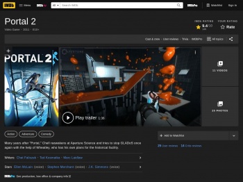 Portal 2 (Video Game 2011) - IMDb