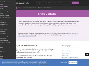 Blackboard Collaborate: Share Content - Blackboard Help