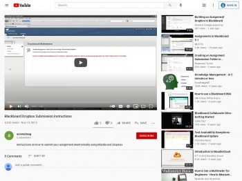 Blackboard Dropbox Submission Instructions - YouTube