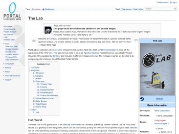 The Lab - Portal Wiki