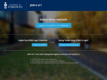 Join U of T - University of Toronto