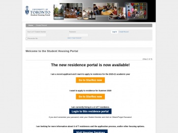 Online Residence Portal - Welcome to the Student Housing ...