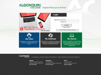 Algonquin College Digital Resources Portal