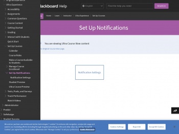 Notifications Dashboard | Blackboard Help