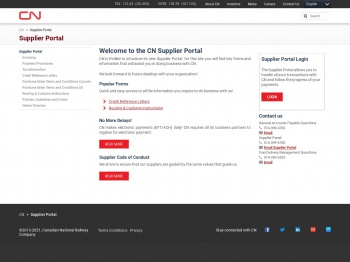 Supplier Portal | cn.ca