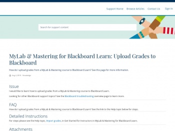 MyLab & Mastering for Blackboard Learn: Upload Grades to ...