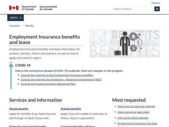 Employment Insurance Benefits - Canada.ca
