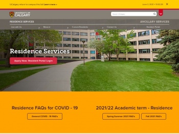 Residence Services Home - University of Calgary