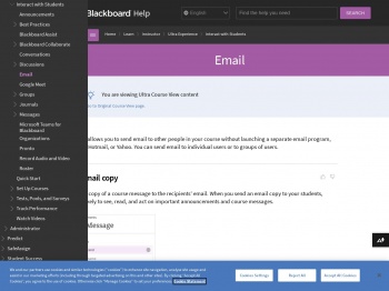 Email | Blackboard Help