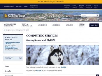 MyUSM Campus Portal | Computing Services | University of ...