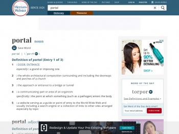 Portal | Definition of Portal by Merriam-Webster