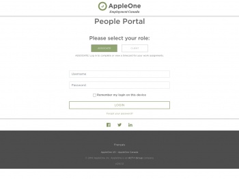 Login - People Portal - AppleOne