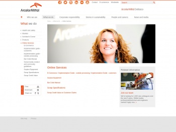 Online Services :: ArcelorMittal Dofasco