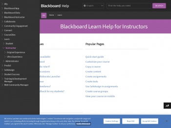 Blackboard Learn Help for Instructors | Blackboard Help