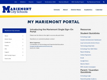 My Mariemont Portal - Mariemont City Schools