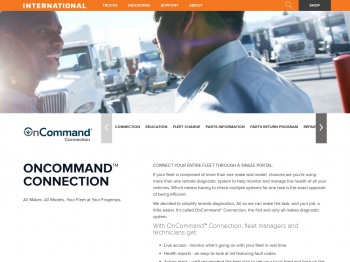 OnCommand™ Connection | International® Trucks