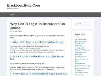 Why Can Ti Login To Blackboard On Iphone - BlackboardHub ...